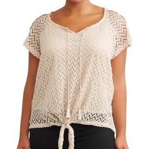 Crochet Knit Top